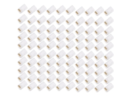 100Pcs Rj45 Plugue Modular de 8 Pinos Banhado a Ouro Conector de Rede Plugues de Cristal ALLINLESS