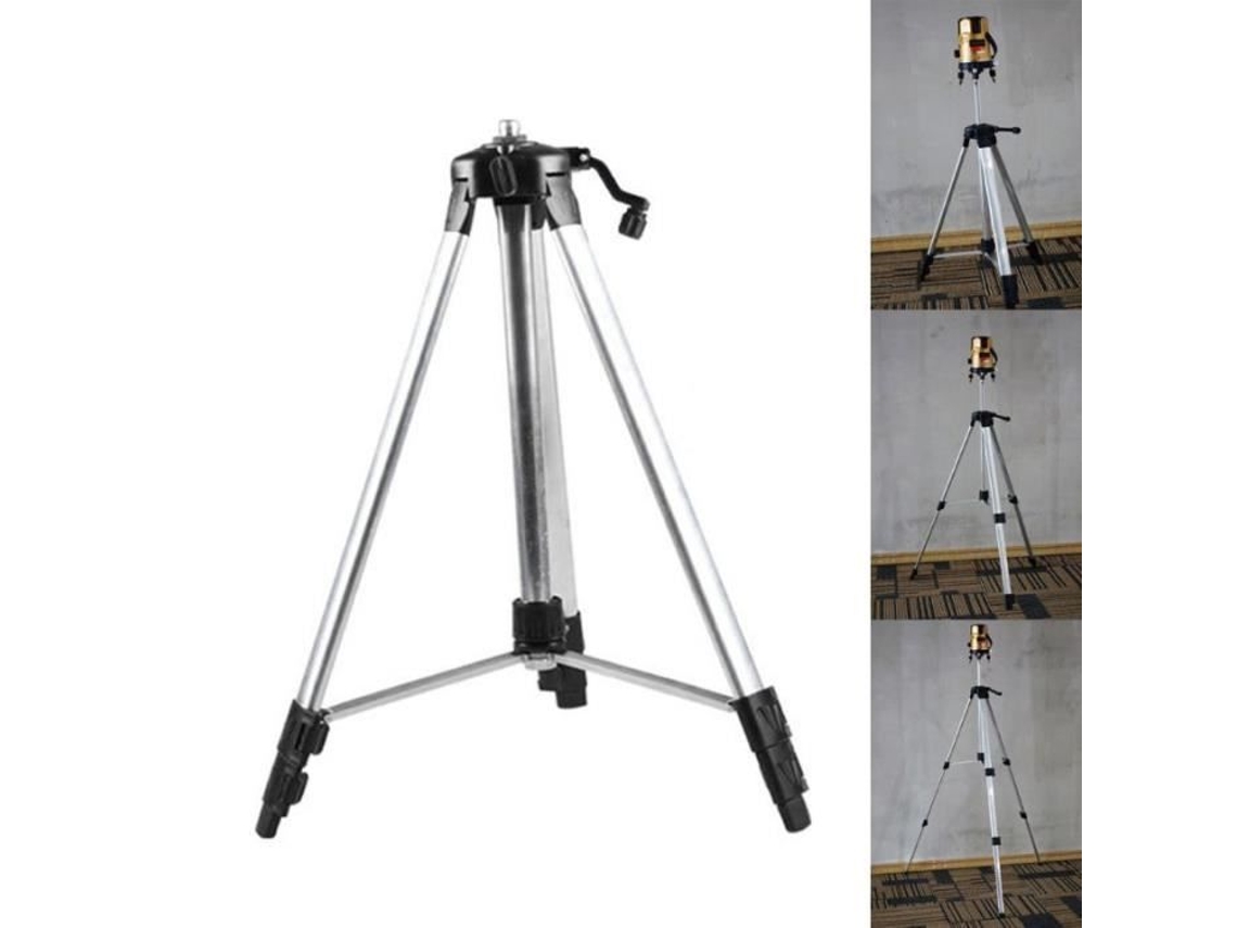 Tripé de alumínio carbono de 150 cm, com adaptador 5-8 para nível de laser ajustável AIHONTAI