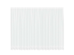 Maison Exclusive - Cortina De Renda Com Cortinas Branco 220 X 500 Cm Poliéster