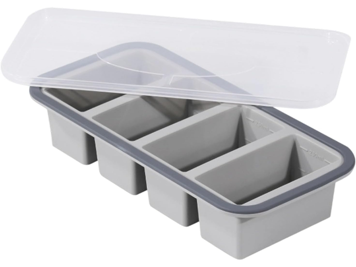 Forma Prática Para Sopa Com Tampa, Transparente, Fácil De Remover, Reutilizável Forma Para Cubos D Gokoco
