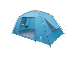 Conjunto 1 Barraca De Cabana Ao Ar Livre Vidaxl Azul Poliéster (400 X 210 X 180 Cm)