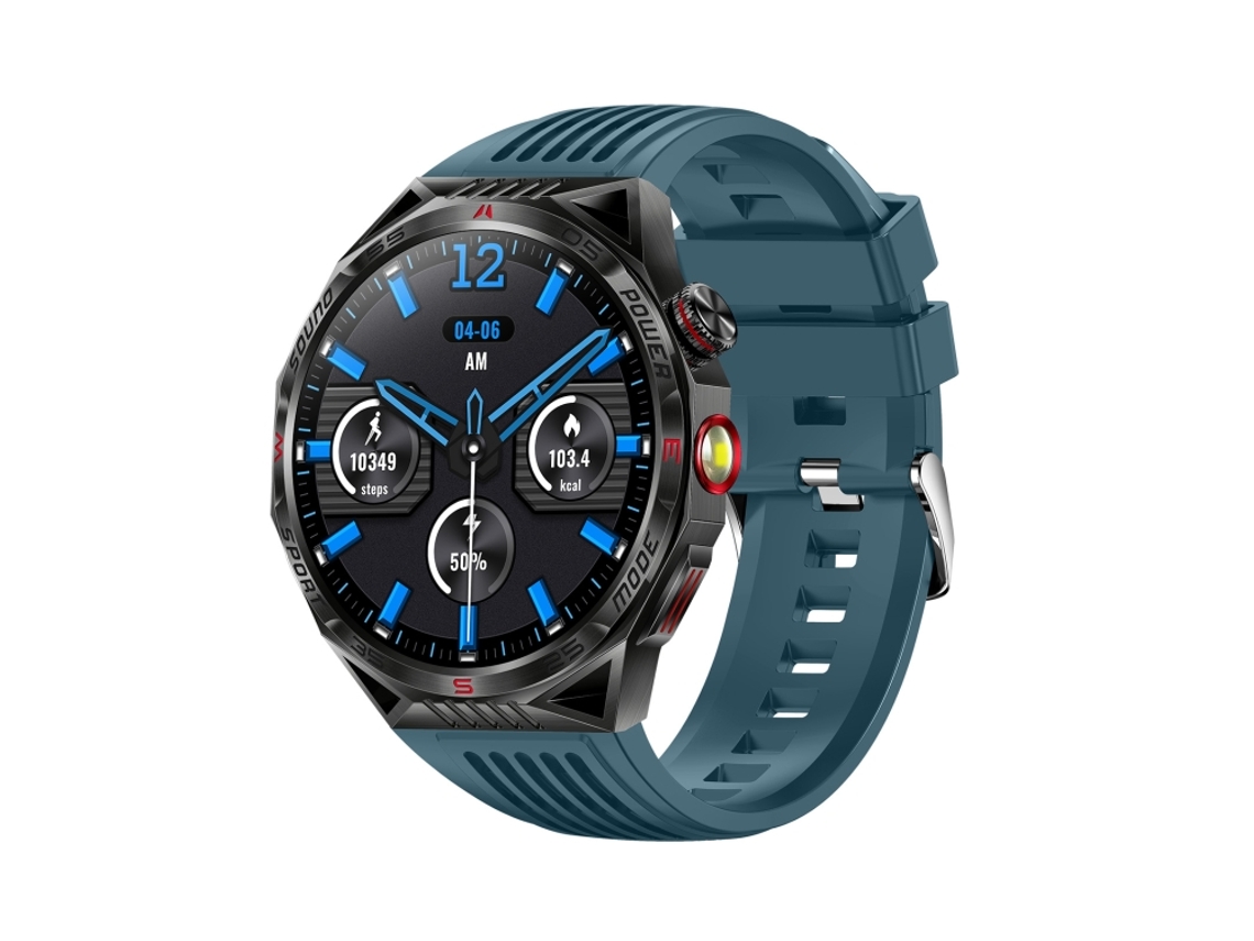 (azul) Relógio Inteligente Com Pulseira De Silicone De 1,85 Polegadas, À Prova D'água Ip68 E Com Suporte Para Monitoramento Do Sono.