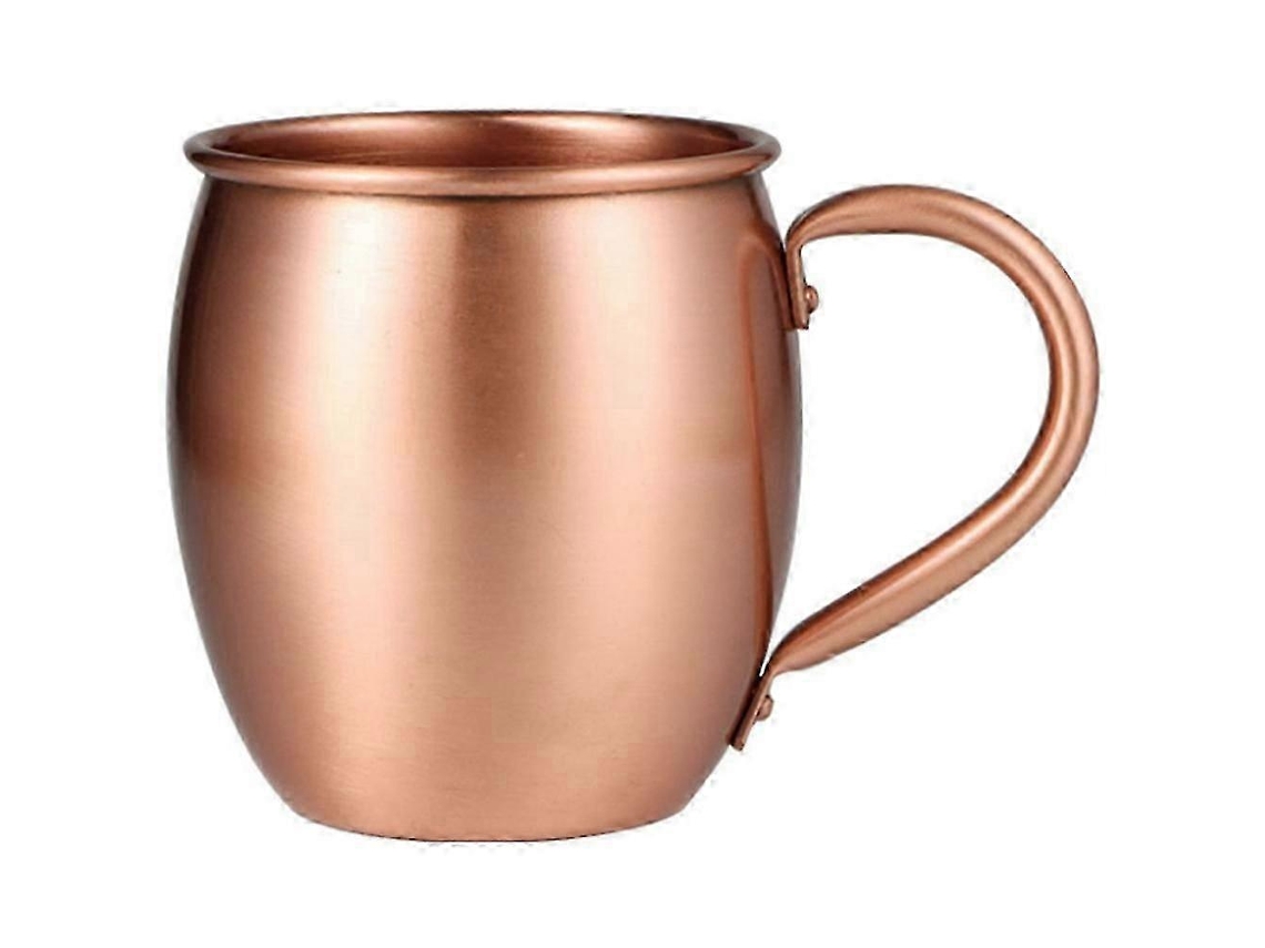 Caneca De Cobre Puro 100, 530ml, Copo Tambor, Para Coquetel, Restaurante Ou Bar, Bebidas Geladas Aquaforge