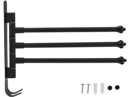 Suporte Giratório Para Toalhas Em Aço Inoxidável, Barra De Toalha Giratória E Móvel Para Banheiro, Suporte Para Toalhas