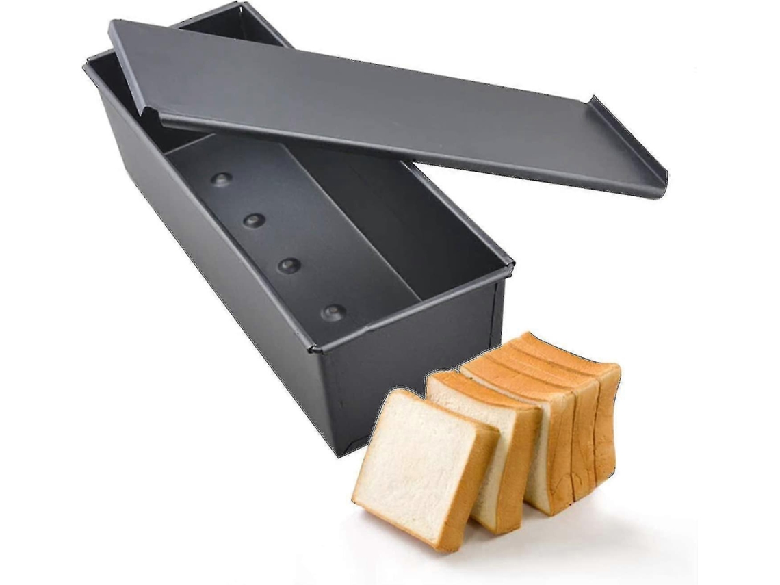 Forma Para Pão E Bolos, 30,5 × 10 × 7,6, Revestimento Antiaderente, Com Tampa, Para Forno, Confeitaria E Preparo Doméstico
