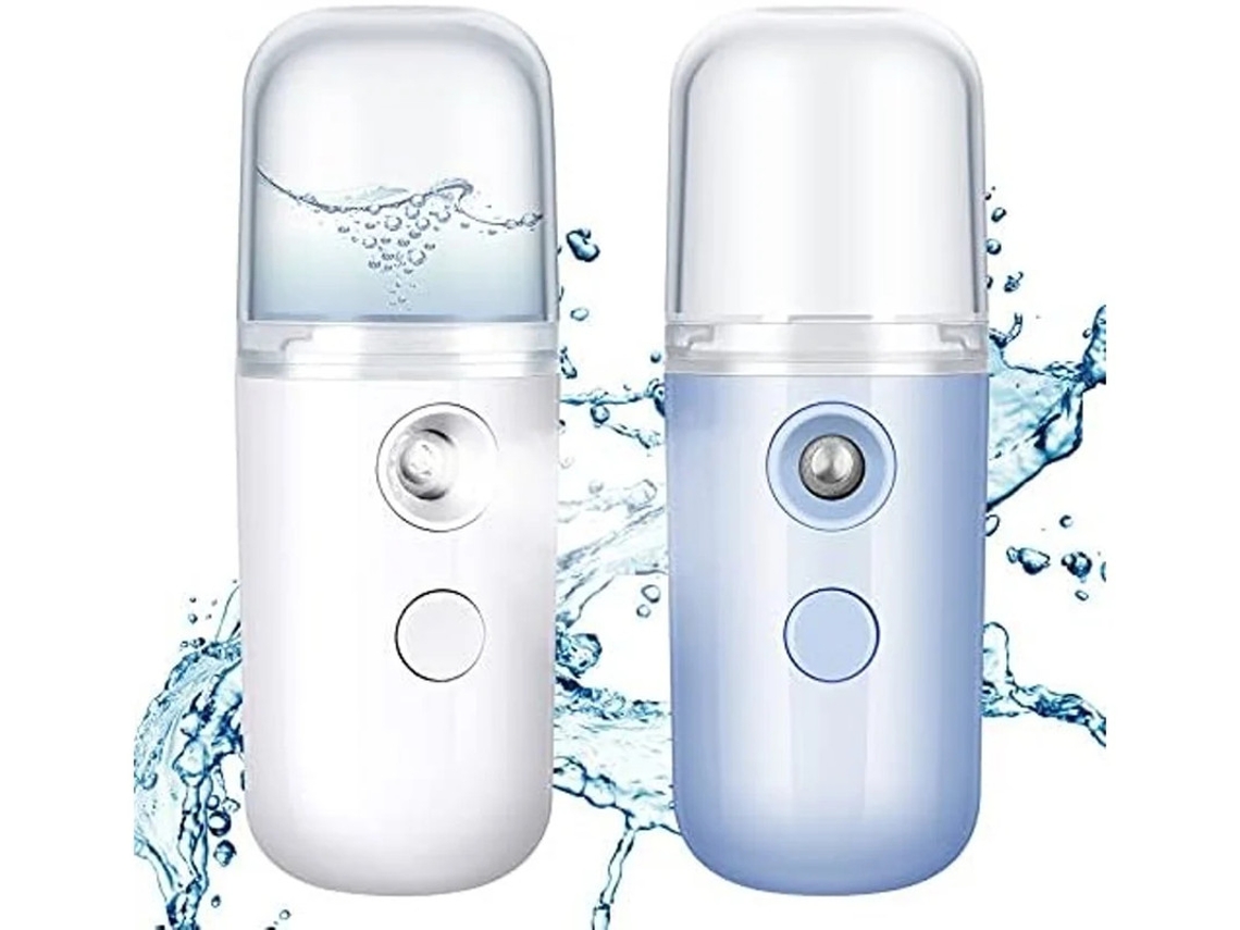 Pulverizador Nano Facial De 2 Pacotes 30ml Mini Umidificador Facial Portátil Usb Recarregável Máquina Portátil De Cuidados Com A Pele Para H Bestvite