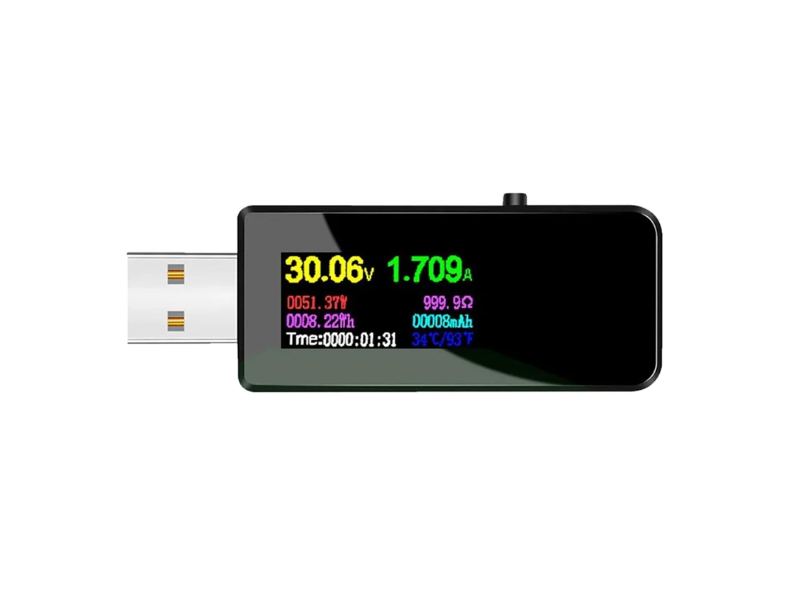 Testador Usb 13 Em 1 Com Indicador De Corrente E Tensão Amperímetro
