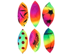 Bolas Arco-íris De Praia Para Crianças - Conjunto 6 Peças Brinquedos Coloridos Em Pvc d -aquaforge