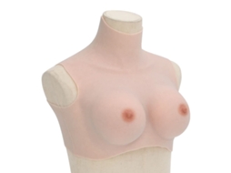 Vidaxl Peitoral De Silicone Caucasiano Copa D