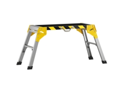 Banco De Trabalho Antiderrapante Suporte De Ferramentas Dobrável Em Alumínio Com Pega 150 Kg 110x32x50 Cm Preto
