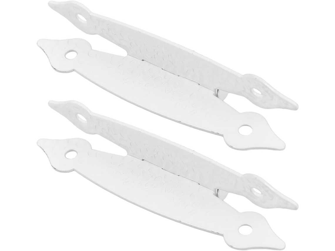 Dobradiças Borboleta Antigas Em Ferro Branco, 2 Peças, 8, 9cm 3, 5 Polegadas, Para Caixa De Madeira