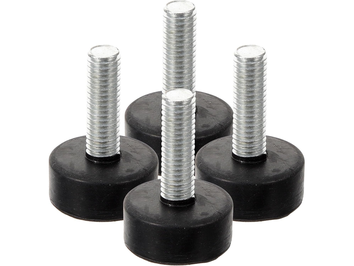 Ciieeo Pés De Borracha Ajustáveis Para Móveis, Conjunto De 4 Peças Com Parafusos M8 X 25mm, Niveladores De Pés Mesa