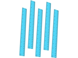 Conjunto De 3 Réguas De Papel Retas Para Uso Escolar, Marcadores De