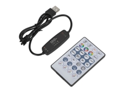 Controlador de Fita Led Rgb Bluetooth com Controle Remoto e Modo Música para Fitas 5v | S/MARCA