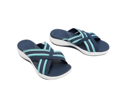 2026 sandálias Femininas com Cintas Cruzadas Sapatos Abertos para Praia