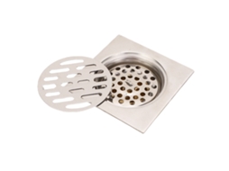 Ralo de Chão Quadrado de Cobre Aço Inoxidável vedação automática desodorante para Banheiro Cozinha