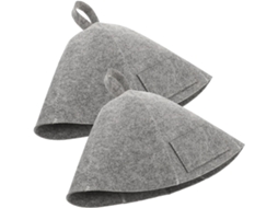 Inoomp Kit de 2 Peças de Touca de Sauna Feminina em Feltro Respirável, Isolante Térmica, Leve e Confortável, Protege CHABERLU