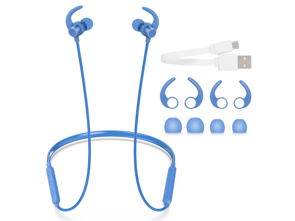 Fones Bluetooth LAXISCREED X7 Colar Magnético Azul