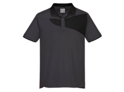 Polo De Manga Curta Pw2 – Construção Premium Para Conforto Cinza E Preto / Gg