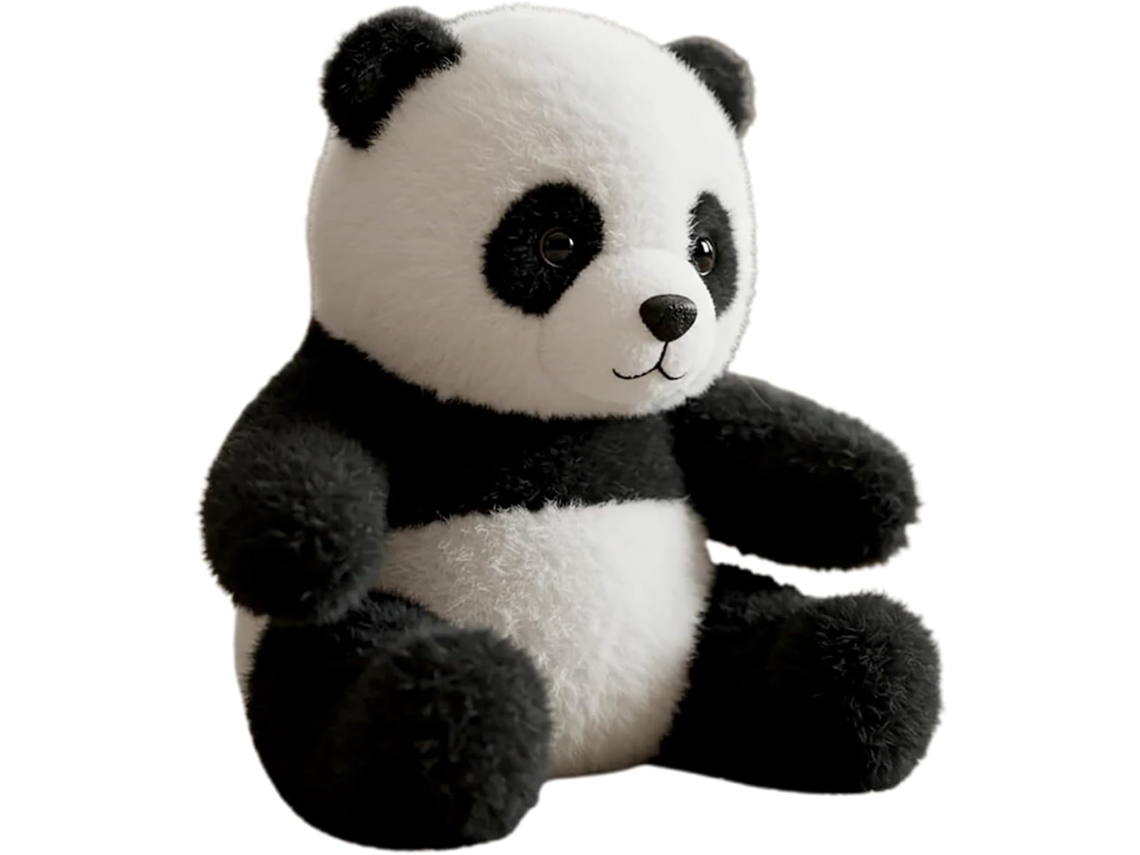Adorável Panda De Pelúcia, Companheiro Calmante Para Mesa.