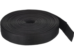 Alça De Mochila Top Vigor Leve, 2, 5cm X 22, 6m, Em Polipropileno, Preta, Bagagem E Carga Ao Ar Livre