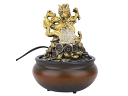 Ornamento de Fonte de Água de Resina para Feng Shui