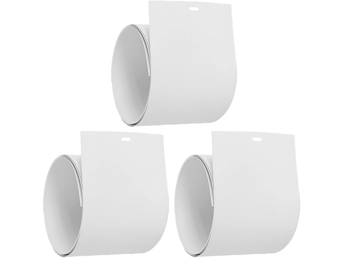 Frcolor 3 Lâminas Verticais Brancas De Pvc Para Persianas Reparo Prático E Instalação Fácil