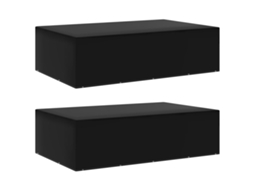 Vidaxl Capas Para Mobiliário De Jardim 2 Pcs C/ 12 Ilhós 325x205x90 Cm