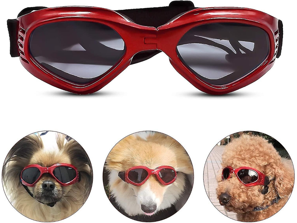 Óculos de sol para cães ajustáveis S/MARCA