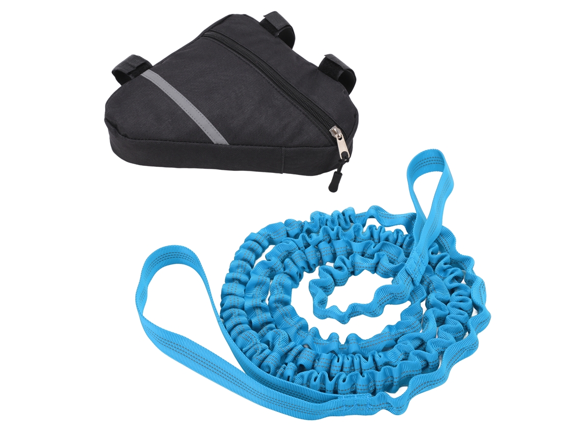 Corda De Tração Para Bicicleta Com Amortecedor Bungee Acessório Para Ciclismo Familiar Ao Ar Livre Azul