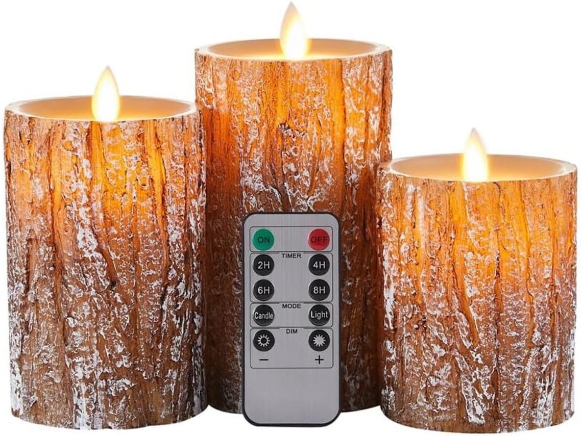 Conjunto De Velas Eletrônicas De Led Com Controle Remoto, Simulação De Equilíbrio, 10 Botões, Tempor Gokoco