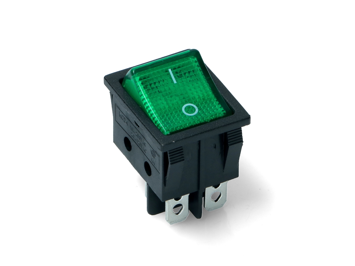 Interruptor Bipolar Luminoso Verde 15a para Máquina de Lavar Roupa Swt731un