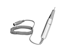 Lixadeira elétrica portátil para unhas, cabo tipo lápis estável, 18W, para uso em salão de beleza, prateada