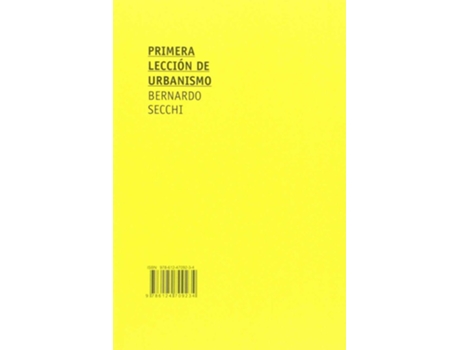 Livro Primera Leccion De Urbanismo de Bernanrdo Secchi (Espanhol)