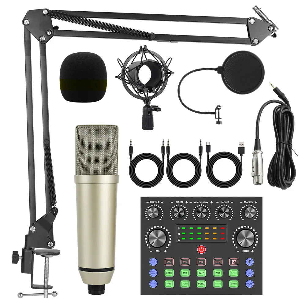 Microfone Condensador Profissional MDUG para gravação vocal