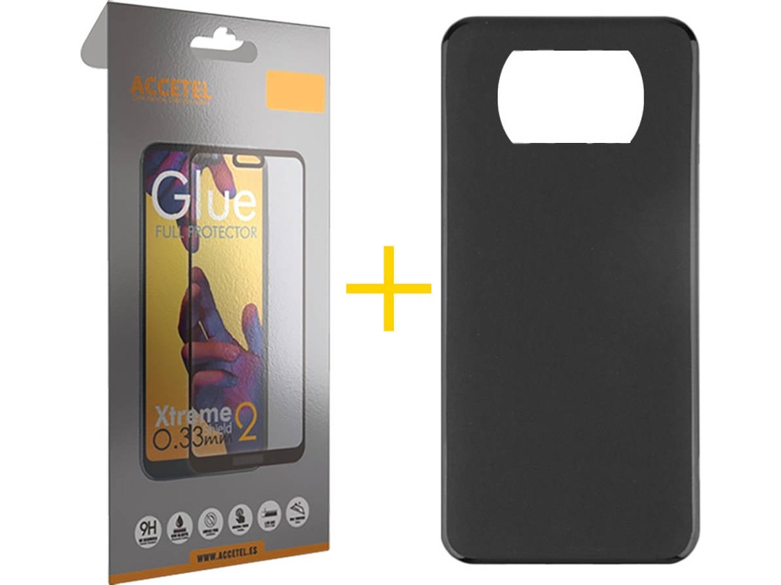 Capa + Película para Xiaomi Poco X3 ACCETEL Preto