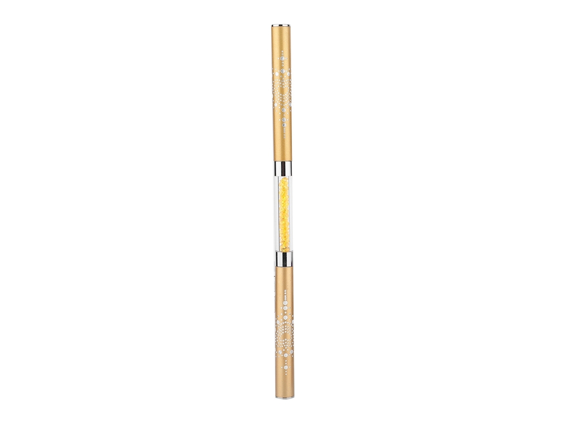 Kit De Ferramentas Para Arte De Unhas Com Caneta De Gel Uv E Pincéis Para Manicure (amarelo)