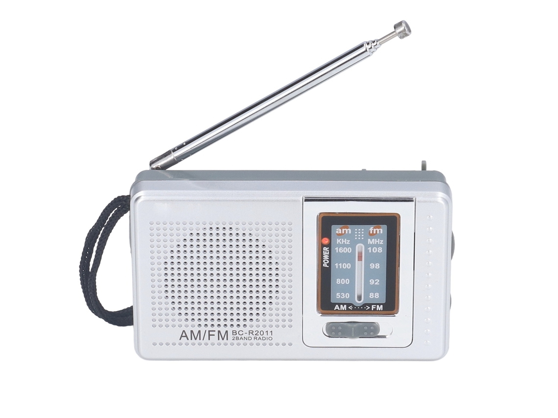 Primerox rádio Am Fm Portátil Bateria Operada Material Plástico À Prova D'água Bcr2011