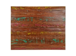 Vidaxl Tampo De Mesa Retangular 100x80x2,5cm Madeira Recuperada Maciça