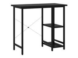 Computer Desk, Computer Desks Vidaxl Preto Mdf (n/a)