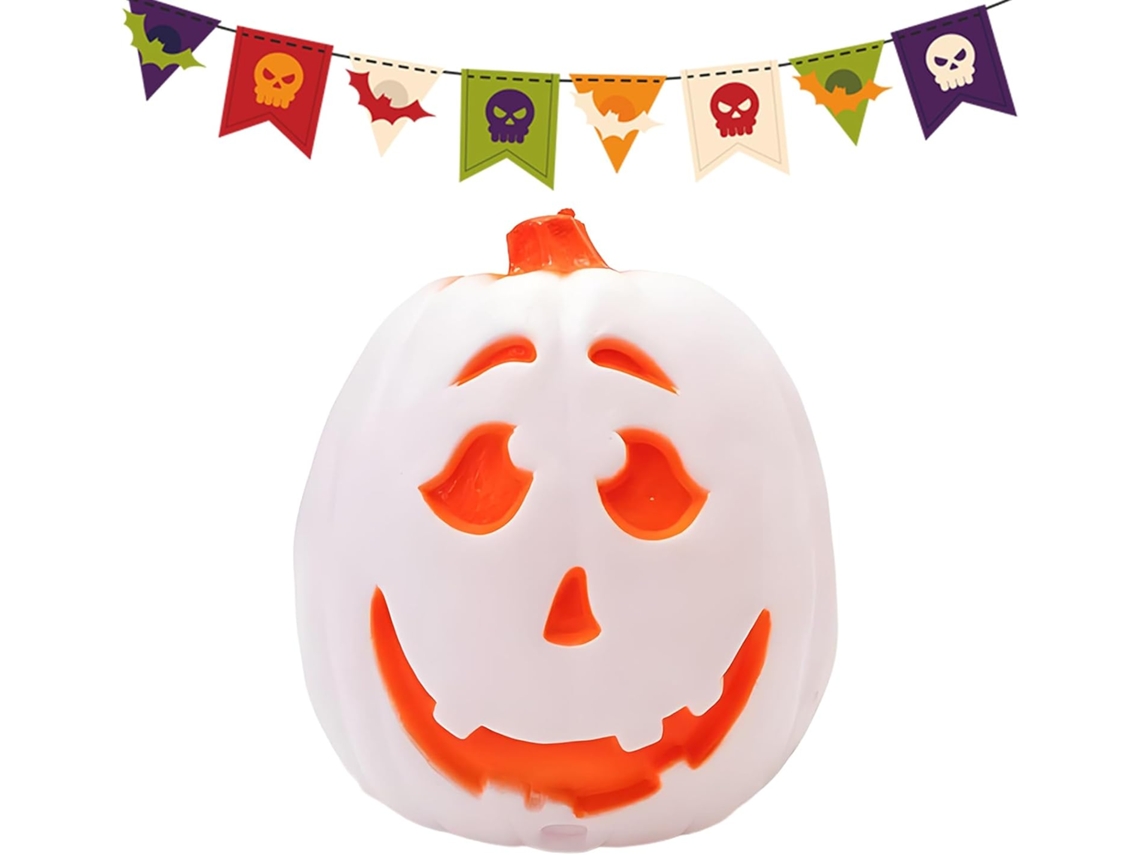 Lanterna De Abóbora De Halloween | Iluminação Interna, Luz Led Impermeável Com Controle De Voz E Mud Gokoco