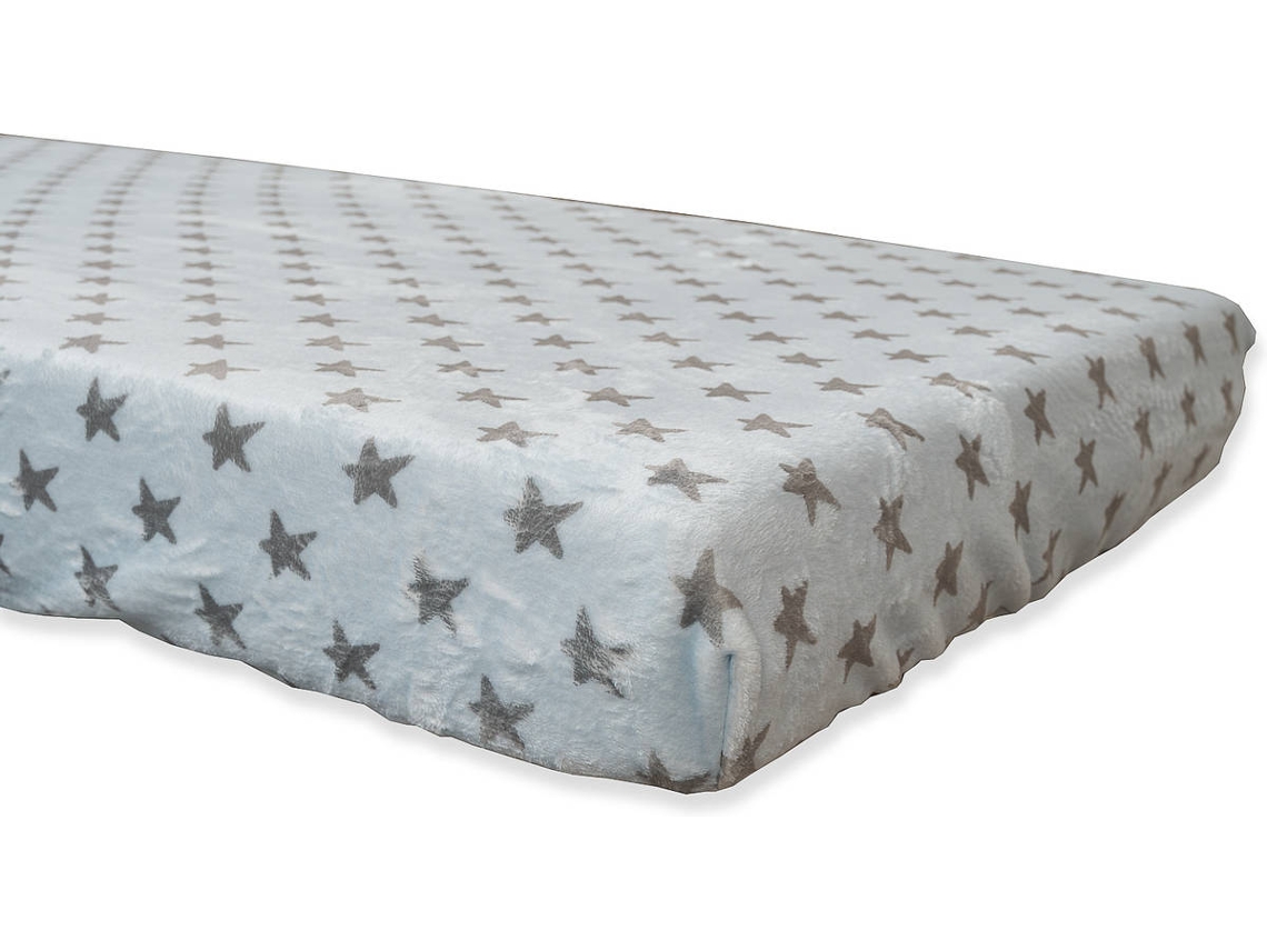Lençol de Baixo BABYLINE Polar Celeste Estrelas Cinzento (120 x 60 x 10 cm)