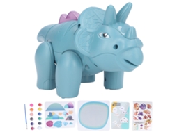 Mali brinquedo de Dinossauro Magnético Triceratops com Efeitos Sonoros para Crianças 3+