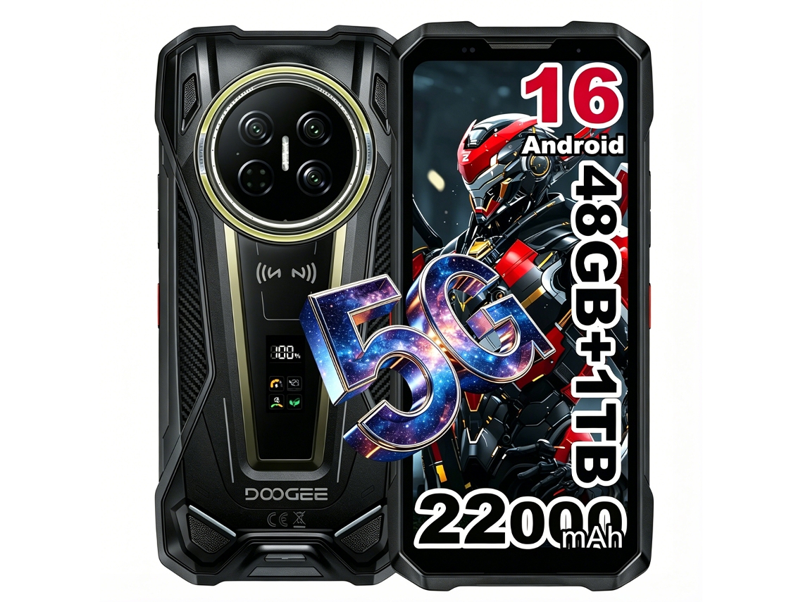 Smartphone Doogee V Max 2 Pro 48gb/1tb 22000mah 120w 120hz Preto