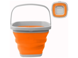 Balde Colapsível Nova Line de 10l, Silicone Portátil para Limpeza, Camping, Pesca, Viagens, Lavagem de Carros | S/MARCA