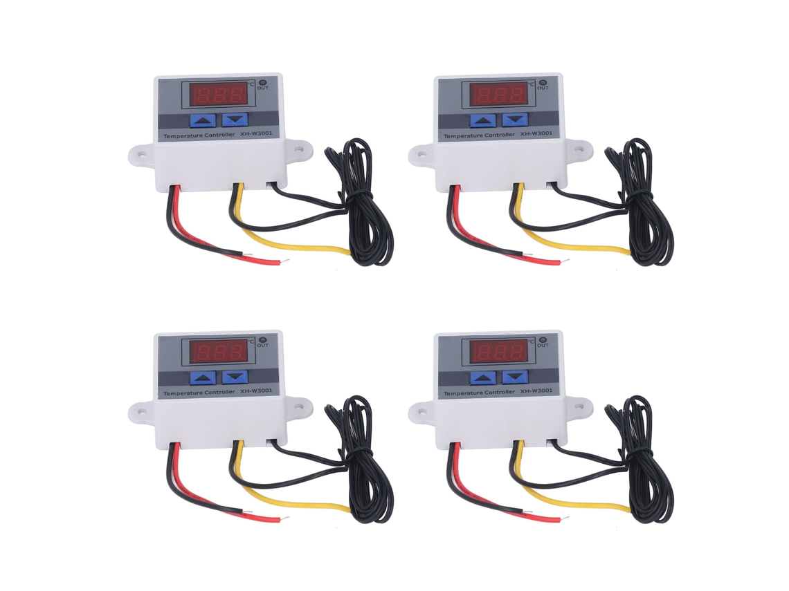 4 Peças Controlador De Temperatura Digital Regulador De Temp -50℃ A 110℃ 110-1500w
