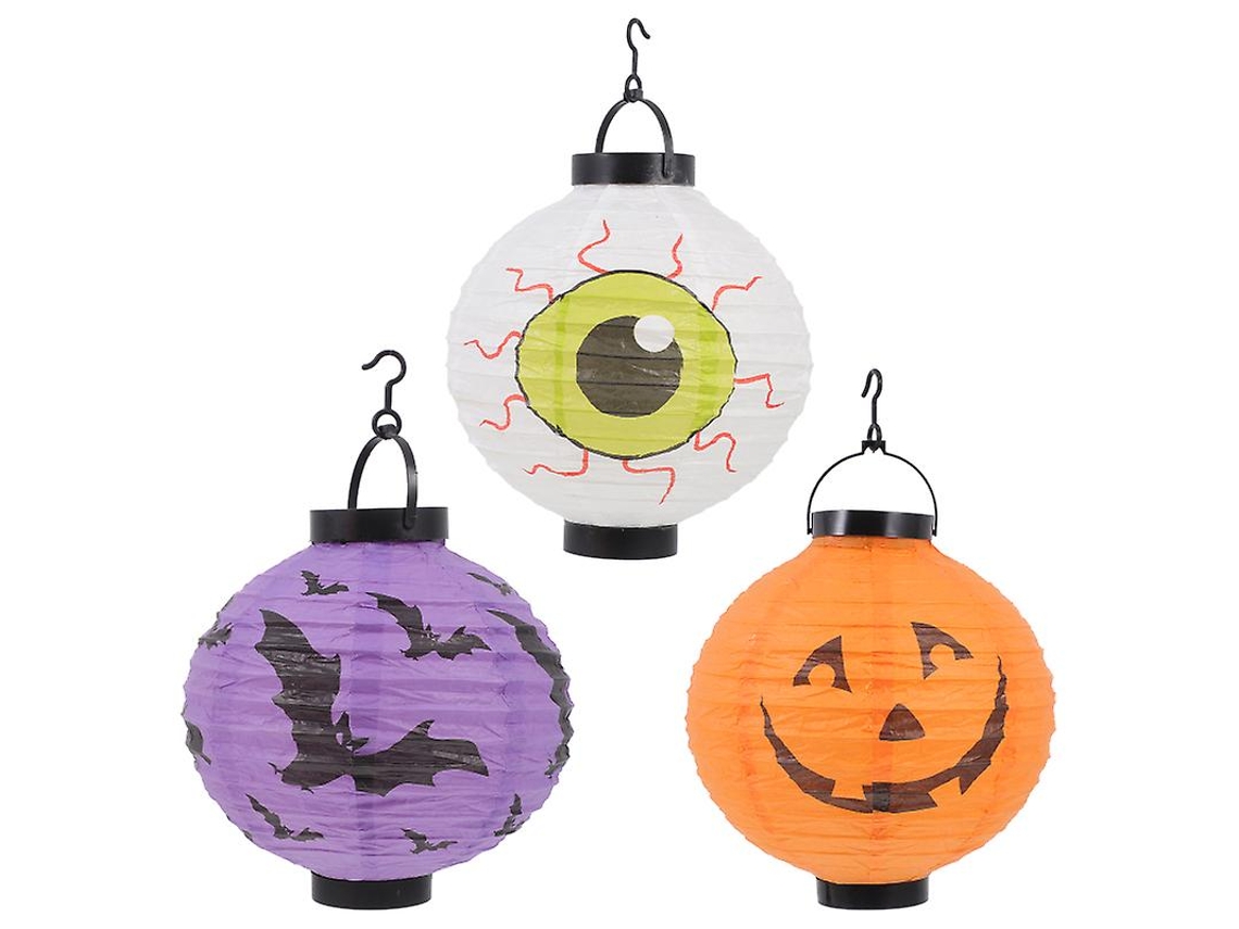 3 Peças de Lanternas de Halloween para Decorações de Halloween ALLINLESS