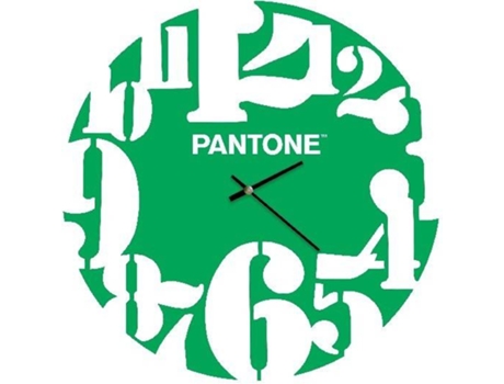Relógio de Parede PANTONE BY HOMEMANIA HIO8681847184546 (Verde e Branco - Metal)