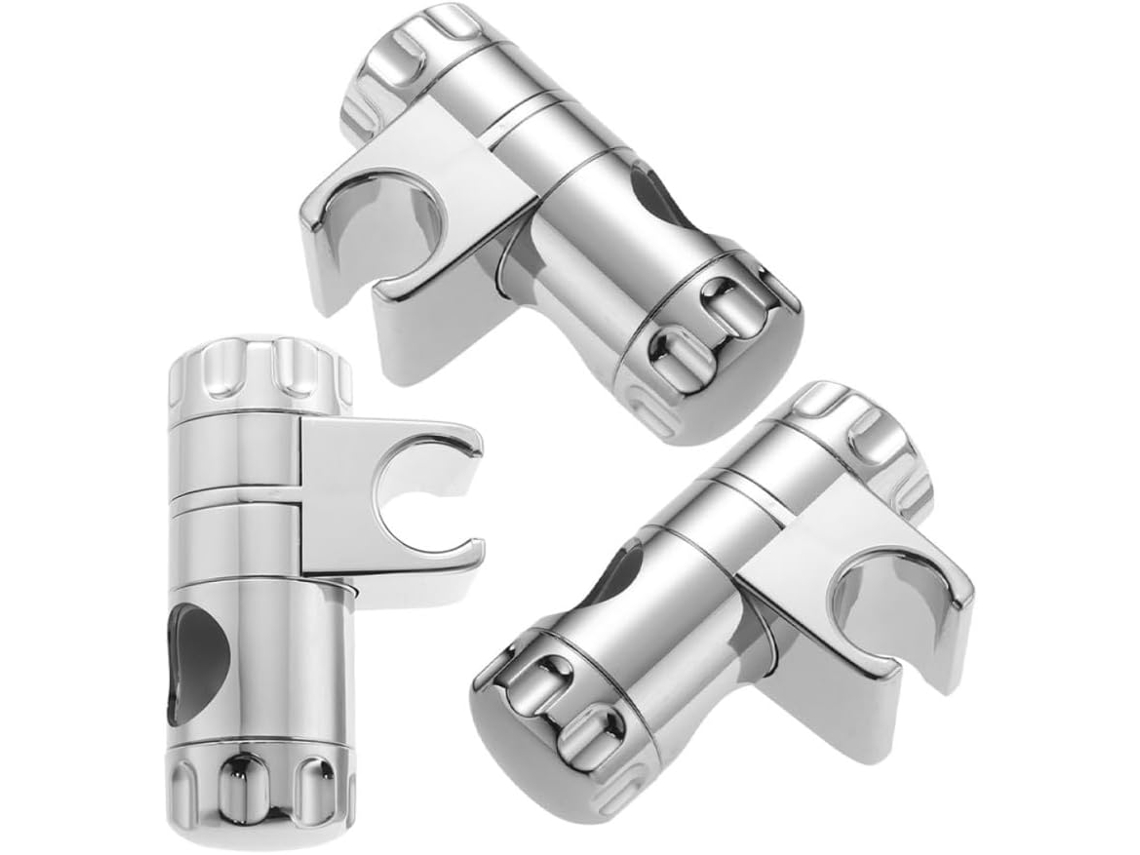 Suporte Para Chuveiro De Mão Ajustável Hemoton, 3 Peças, Com Suporte Giratório Para Instalação, Compatível Com Barras De