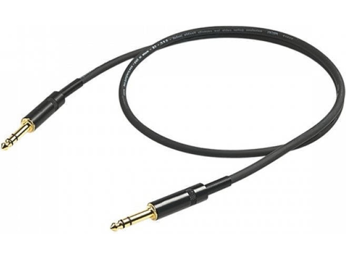 Cabo de Áudio PROEL (Jack 6.3mm - 5 m - Preto)